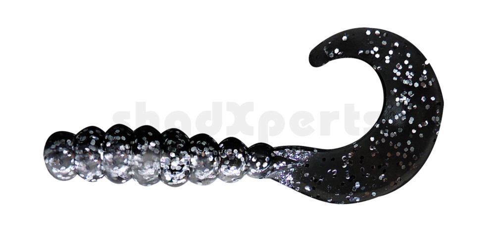 000603051 Fat Grub 2" (ca. 5 cm) Black Sparkle