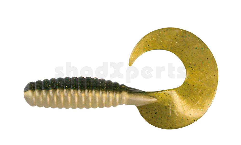 000513B058 Xtra Fat Grub 5,5" laminiert (ca. 13,0 cm) goldperl / Kaulbarsch