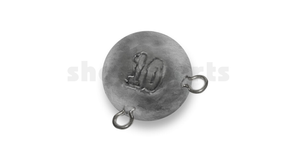 JW14 Jigweights, 2 Ösen im 90 Grad Winkel Gewicht: 14g