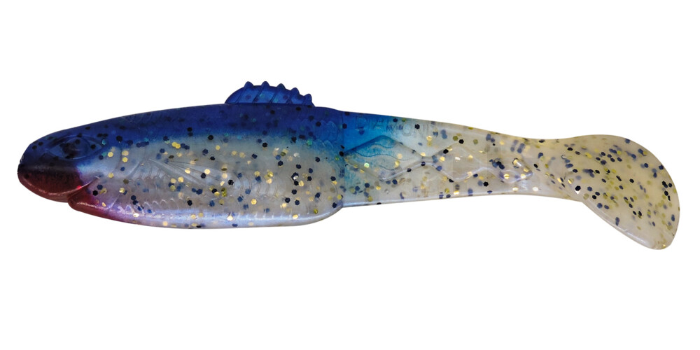 001407047 Diamond-Shad 2,5" (ca. 7,0 cm) blauperl-Glitter / blau