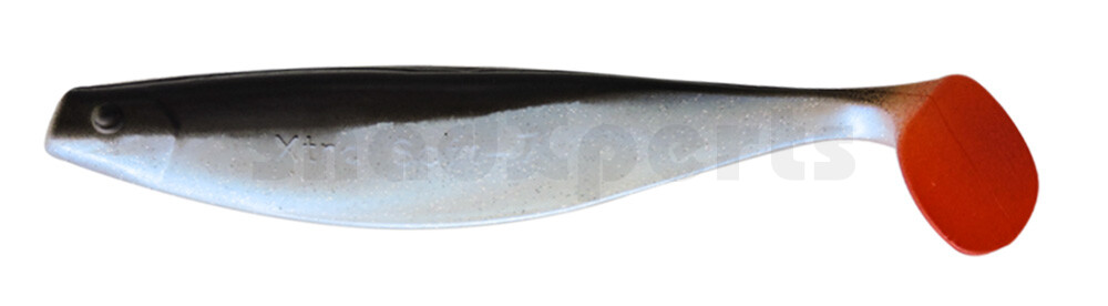 000418044 Xtra-Soft 7" (ca. 18,0 cm) blauperl-Glitter / schwarz