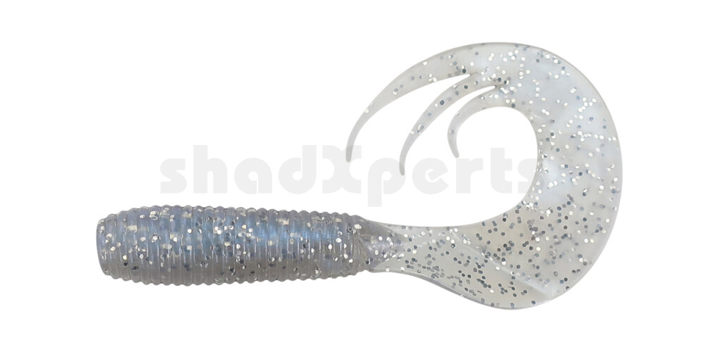 000607TT-009 Twister 3" Tri-Tail regulär (ca. 7,0 cm) blauperl Glitter