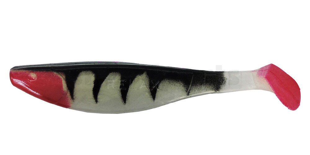 000216-025Z Kopyto-River 6" (ca. 16,0 cm) goldperl / Zander / red tail