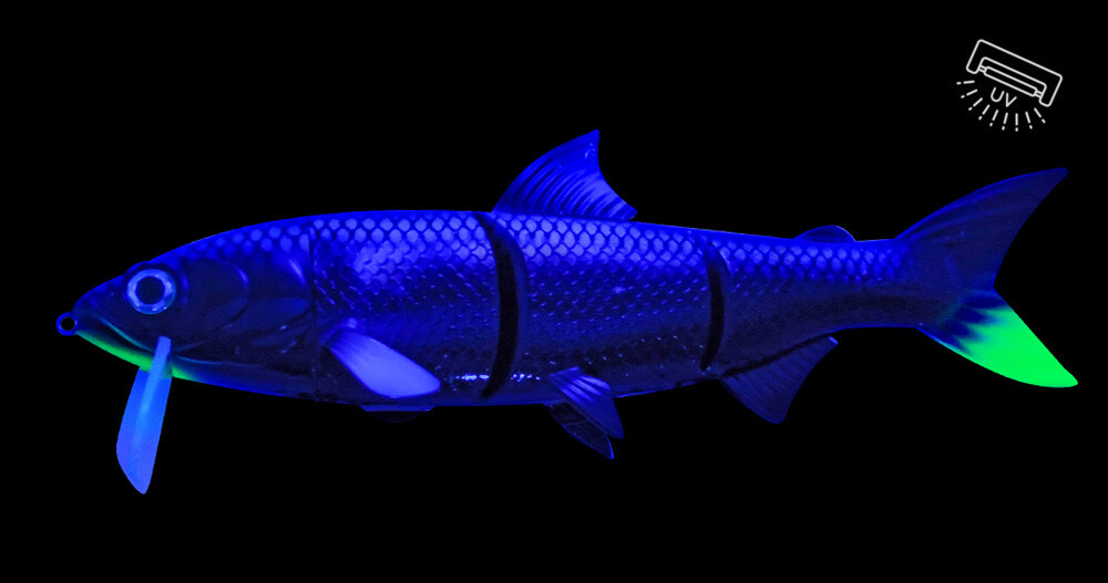 HYRO25BA RenkyOne - Hybrid Fishing Lure 10" (ca. 25 cm) slow sinking Black Apple