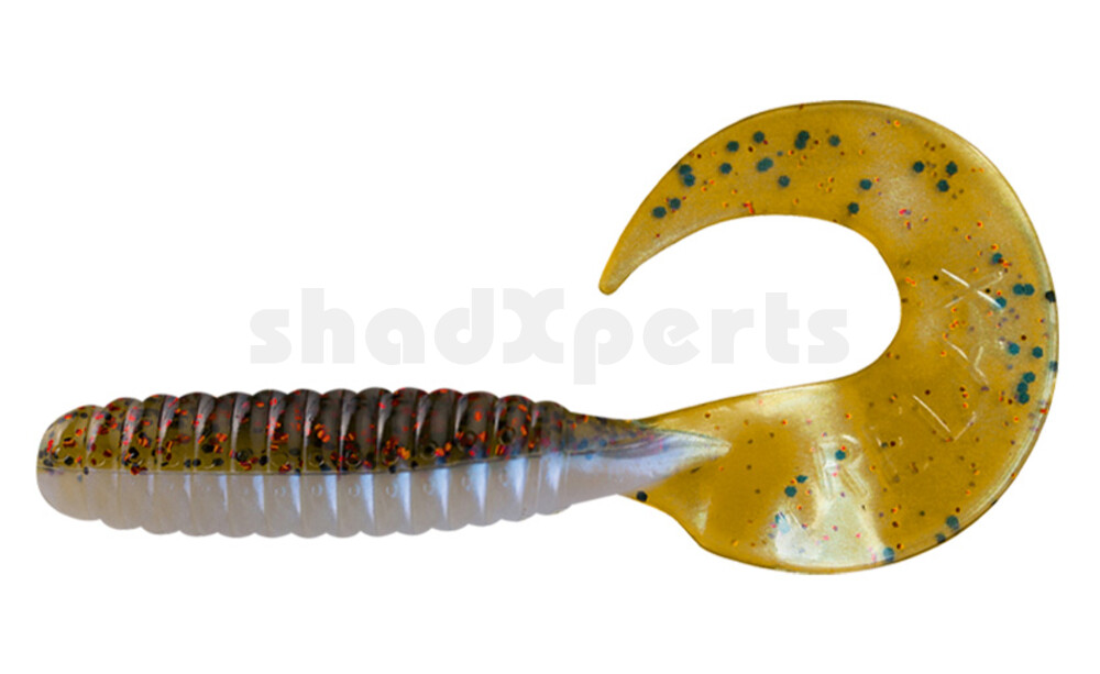 000508B089 Twister 4" laminiert (ca. 8,0 cm) blauperl / kaulbarsch-multiglitter