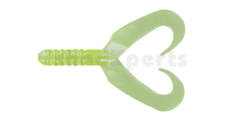 005307B005 Twin Tail Grub 2,75" (7,5 cm) Chartreuse Pearl