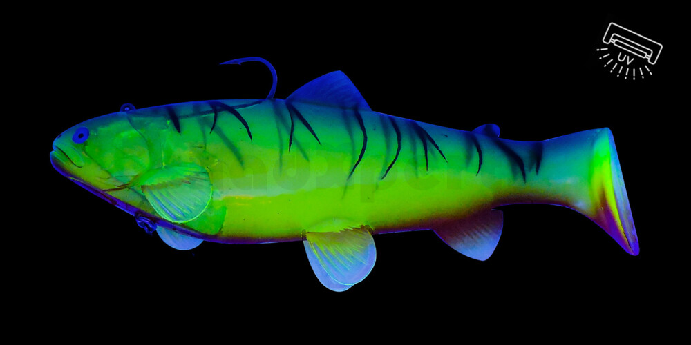 SBT25YFT Castaic Swim Bait Trout 2.0 - 10" (25cm) Fast sinking Yellow Firetiger