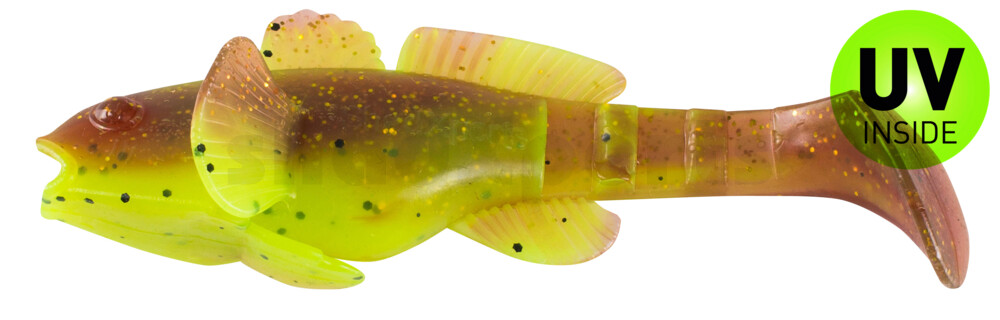 003210B110 SX Bullhead 3,5" (10,5cm) (SCHWARZMEERGRUNDEL) fluogelb / motoroil glitter