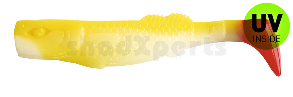 000712B007 California 4" (ca. 11,0 cm) reinweiss / gelb