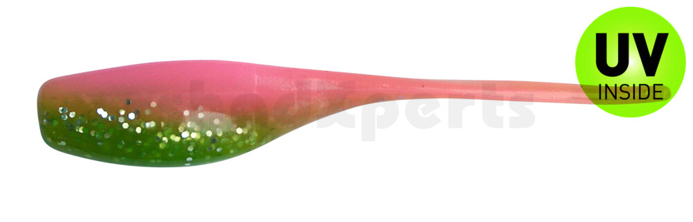 002405010 Stinger Shad 2" (5,2cm) chartreuese glitter / bubblegum