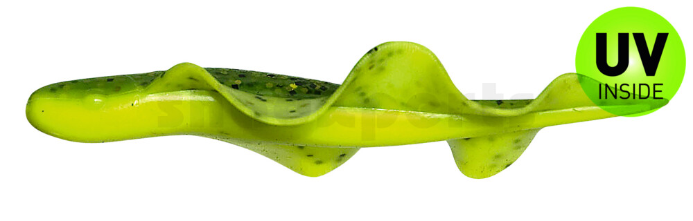 001508B002 Wing Shad 3" (ca. 8,5 cm) fluogelb  / grün-Glitter