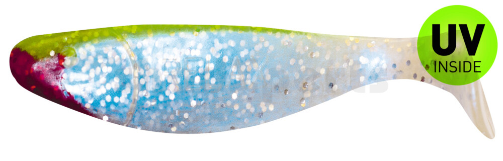 000310046 Jankes 4" (ca. 11,0 cm) blauperl-Glitter / grün