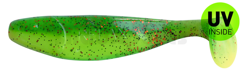 000310B002 Jankes 4" (ca. 11,0 cm) fluogelb  / grün-Glitter