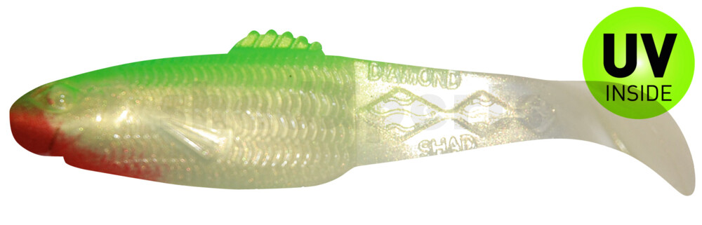 001413029 Diamond Shad 5" (ca. 13,5 cm) goldperl / grün