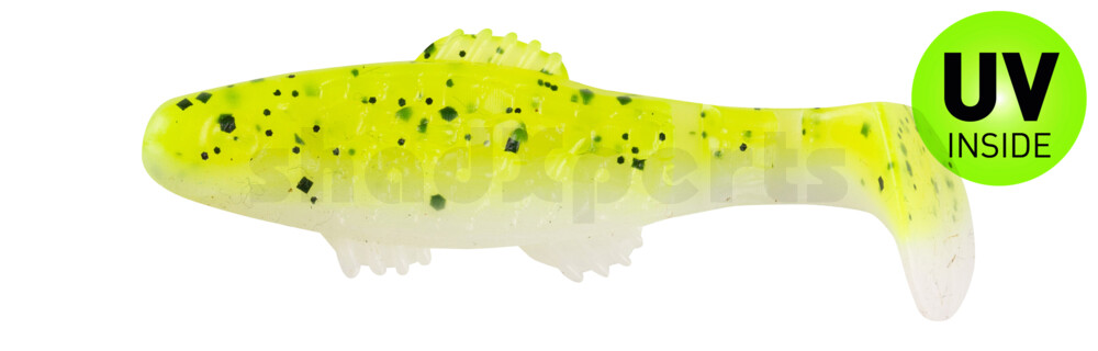 001005B045 Killer Shad 2" (ca. 5,0 cm) reinweiss / Baby Bass