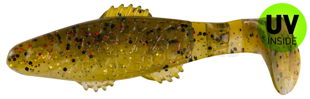 001008B310 Killer Shad 3" (ca. 8,0 cm) selbstleuchtend Glitter / Kaulbarsch