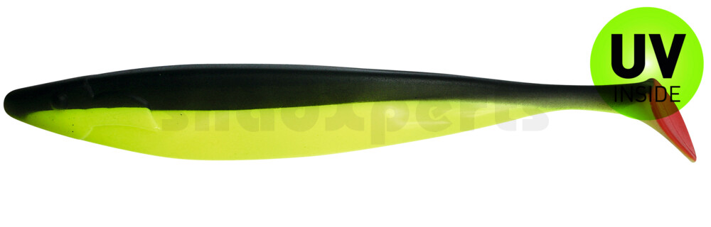 000430056 Megalodon 12" (ca. 30,0 cm) fluogelb / schwarz