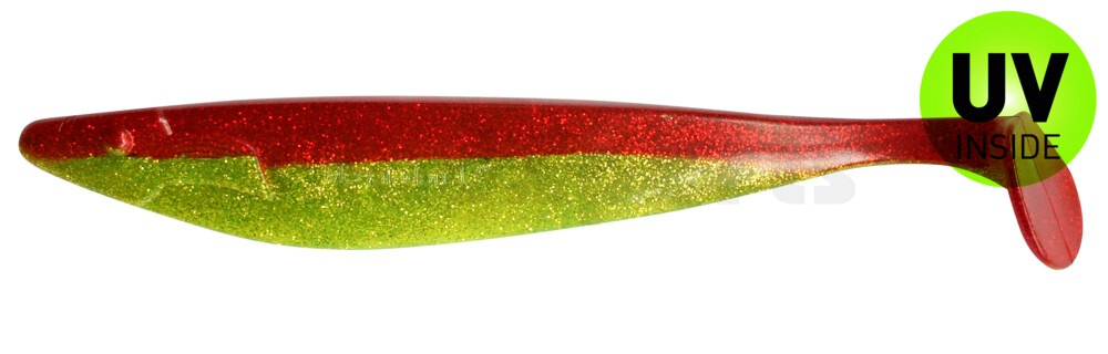 000430068 Megalodon 12" (ca. 30,0 cm) grün(chartreuse)-Glitter / rot