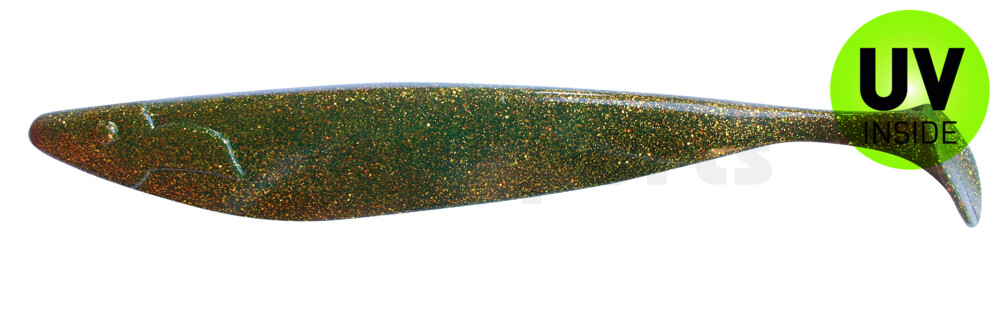 000440092 Megalodon 15" (ca. 40,0 cm) motoroil-gold-Glitter