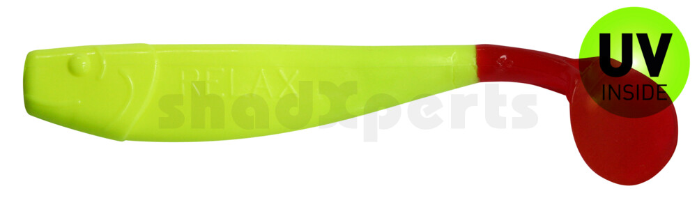 002011055RT King-Shad 4" (ca. 11,0 cm) fluogelb / red tail