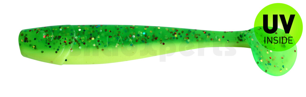 002014B002 King-Shad 5" (ca. 14,0cm) fluogelb  / grün-Glitter