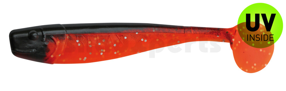 002011074 King-Shad 4" (ca. 11,0 cm) orange-Glitter / schwarz