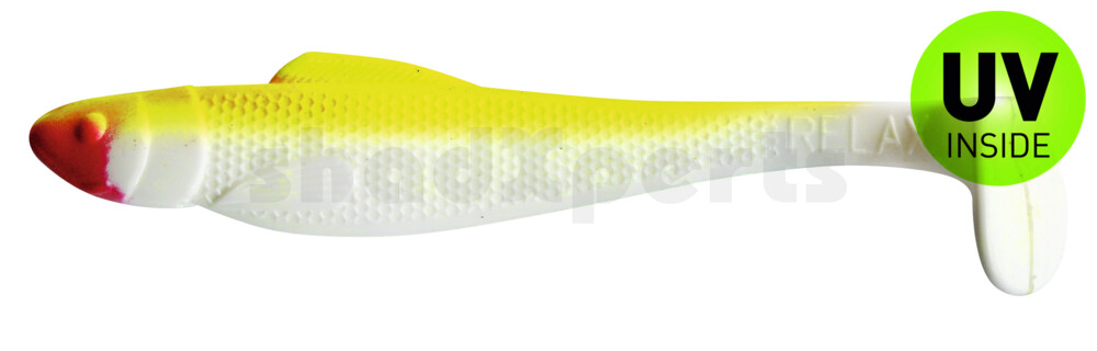 001713005 Ohio 5" (ca. 13 cm) reinweiss / fluogelb