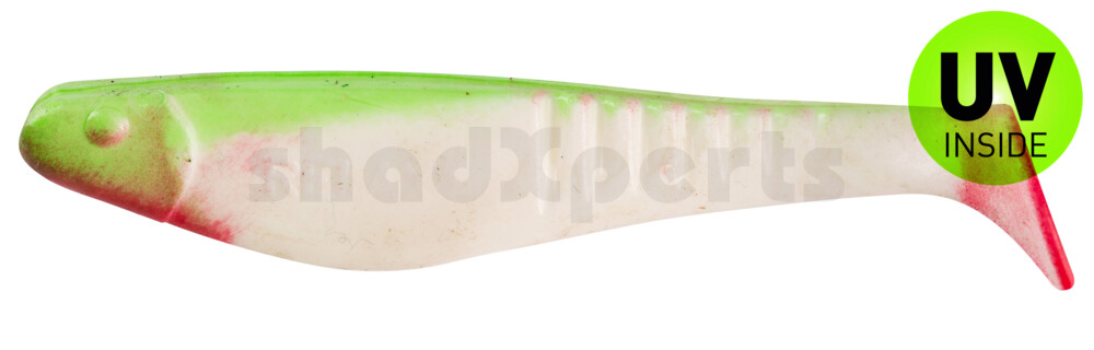 000812004 Shark 4" (ca. 11,0 cm) reinweiss / grün