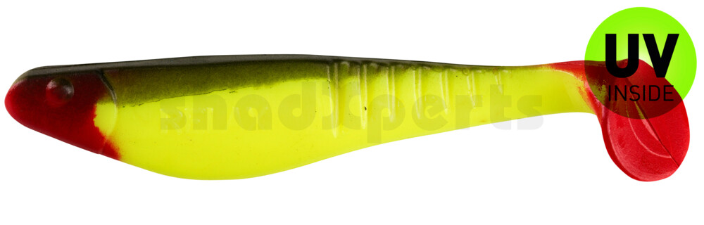 000812145 Shark 4" (ca. 11,0 cm) fluogelb / boddengrün
