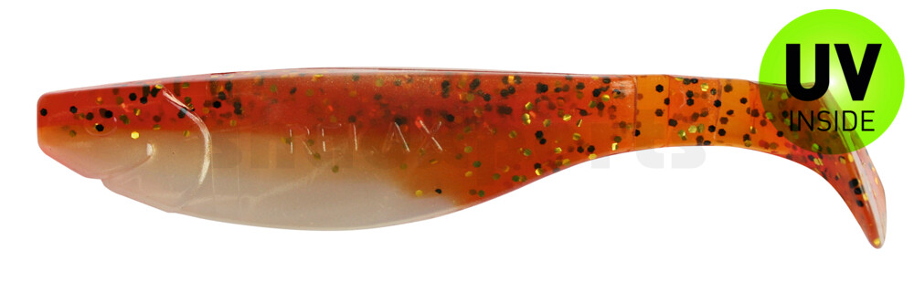 000212B023 Kopyto-River 4" (ca. 11,0 cm) goldperl / motoroil Glitter