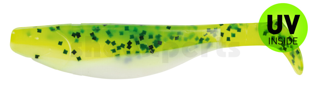 000212B045 Kopyto-River 4" (ca. 11,0 cm) reinweiss / Baby Bass