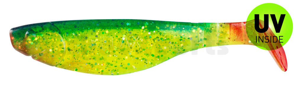 000212203 Kopyto-River 4" (ca. 11,0 cm) grün(chartreuse)-Glitter / blau