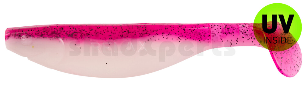 000214B320 Kopyto-River 5" (ca. 13,0 cm) reinweiss / hot pink Glitter