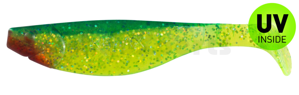 000214203 Kopyto-River 5" (ca. 13,0 cm) grün(chartreuse)-Glitter / blau