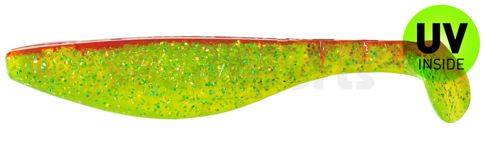 000216068 Kopyto-River 6" (ca. 16,0 cm) grün(chartreuse)-Glitter / rot