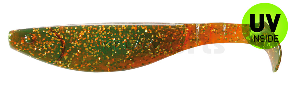 000216092 Kopyto-River 6" (ca. 16,0 cm) motoroil-gold-Glitter