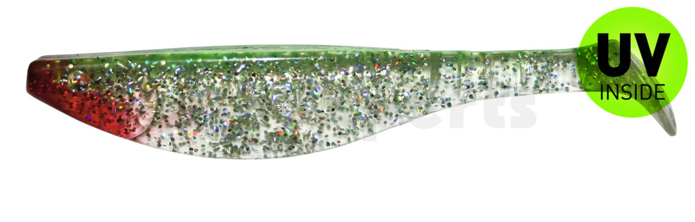 000216153 Kopyto-River 6" (ca. 16,0 cm) klar silber-Glitter / grün