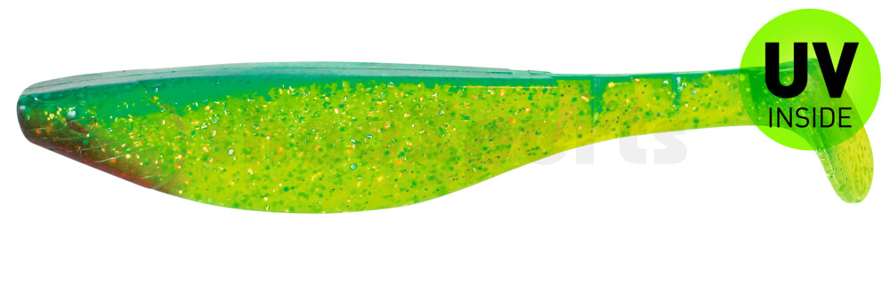 000216203 Kopyto-River 6" (ca. 16,0 cm) grün(chartreuse)-Glitter / blau