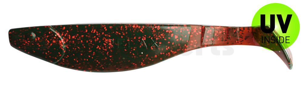 000216298 Kopyto-River 6" (ca. 16,0 cm) motoroil-rot-Glitter