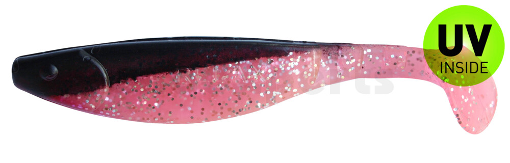 000216331 Kopyto-River 6" (ca. 16,0 cm) hot pink-Glitter Perleffekt / schwarz