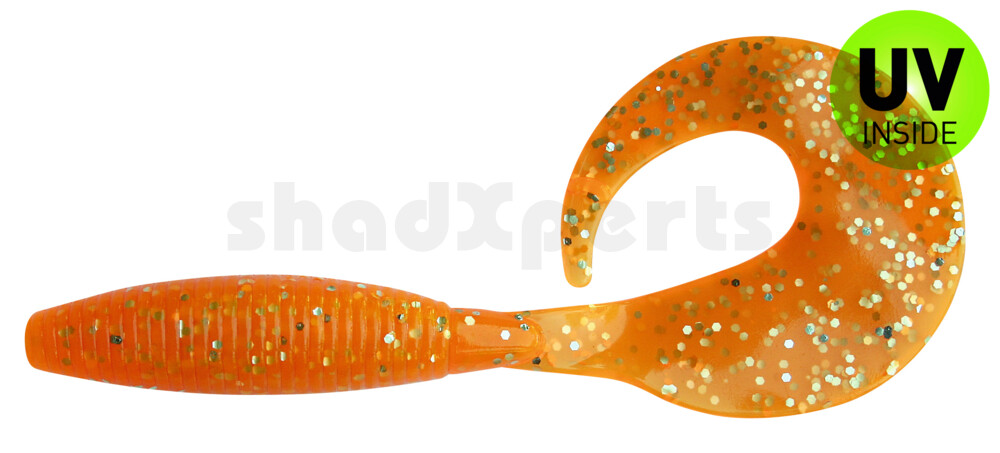 000611026 Super Grub 5" (ca. 11,5 cm) orange glitter