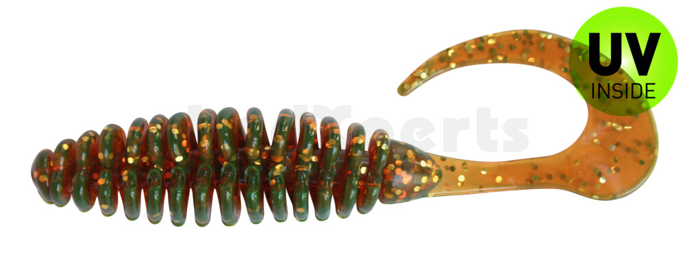 000612033 Turbotwister 5" (ca. 12,0 cm) motoroil gold-glitter