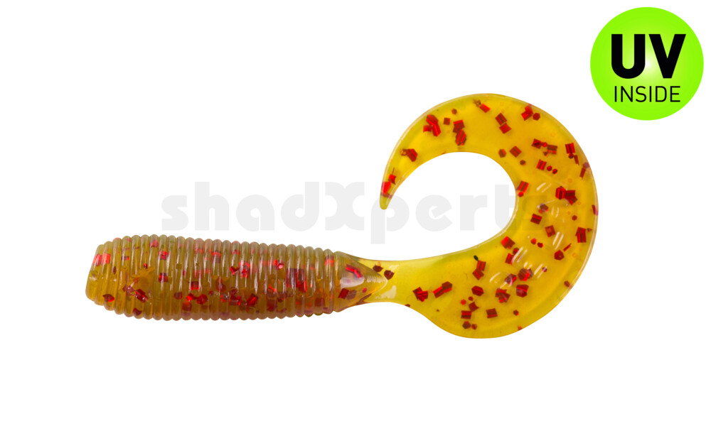 000604305 Twister 2" regulär (ca. 4,5 cm) motoroil rot Glitter