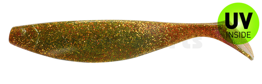 000418092 Xtra-Soft 7" (ca. 18,0 cm) motoroil-gold-Glitter