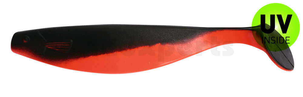 000420205 Xtra-Soft 8" (ca. 21,0 cm) feuerrot / schwarz