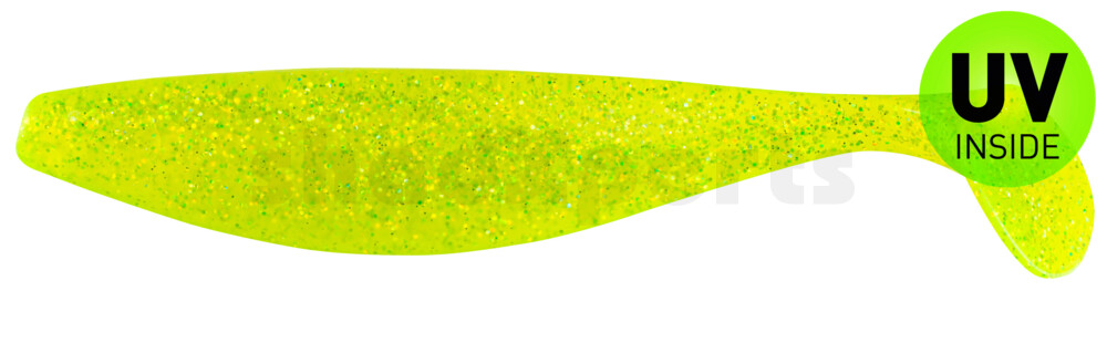 000423066 Xtra-Soft 9" (ca. 23,0 cm) grün(chartreuse)-Glitter