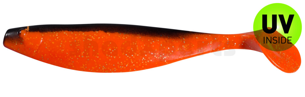 000423074 Xtra-Soft 9" (ca. 23,0 cm) orange-Glitter / schwarz