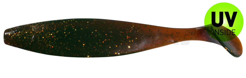 000423092 Xtra-Soft 9" (ca. 23,0 cm) motoroil-gold-Glitter