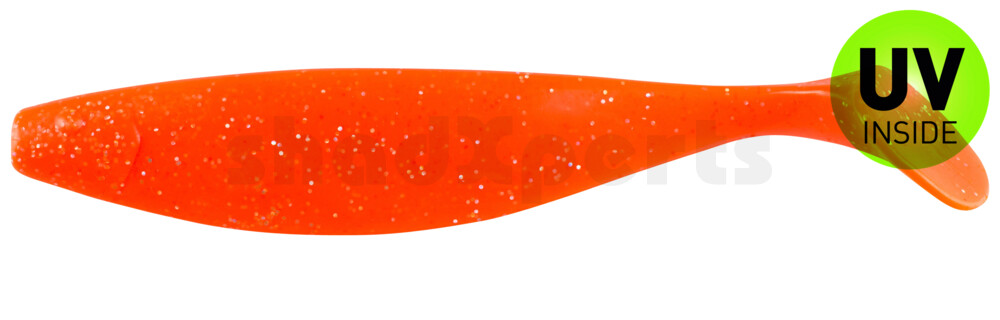 000423121 Xtra-Soft 9" (ca. 23,0 cm) klar fluoorange glitter