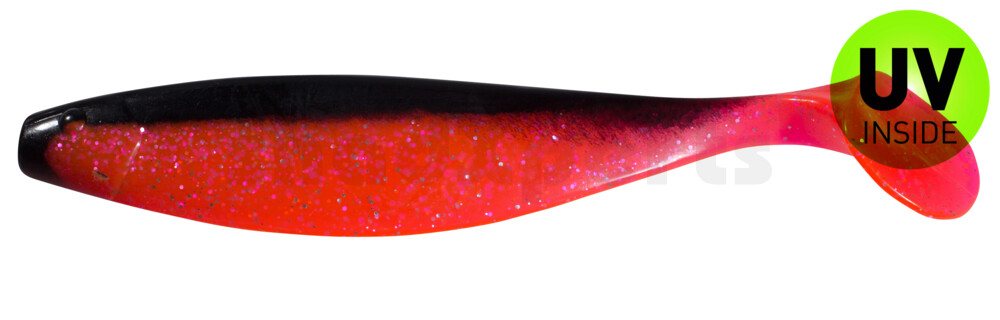000423156 Xtra-Soft 9" (ca. 23,0 cm) hot pink-Glitter / schwarz